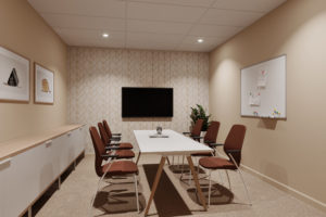 визуализация переговорной комнаты в нашем проекте