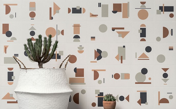 Важным связующим элементом в дизайне интерьера кафе стала плитка фартука Важным связующим элементом в дизайне интерьера кафе стала плитка фартука