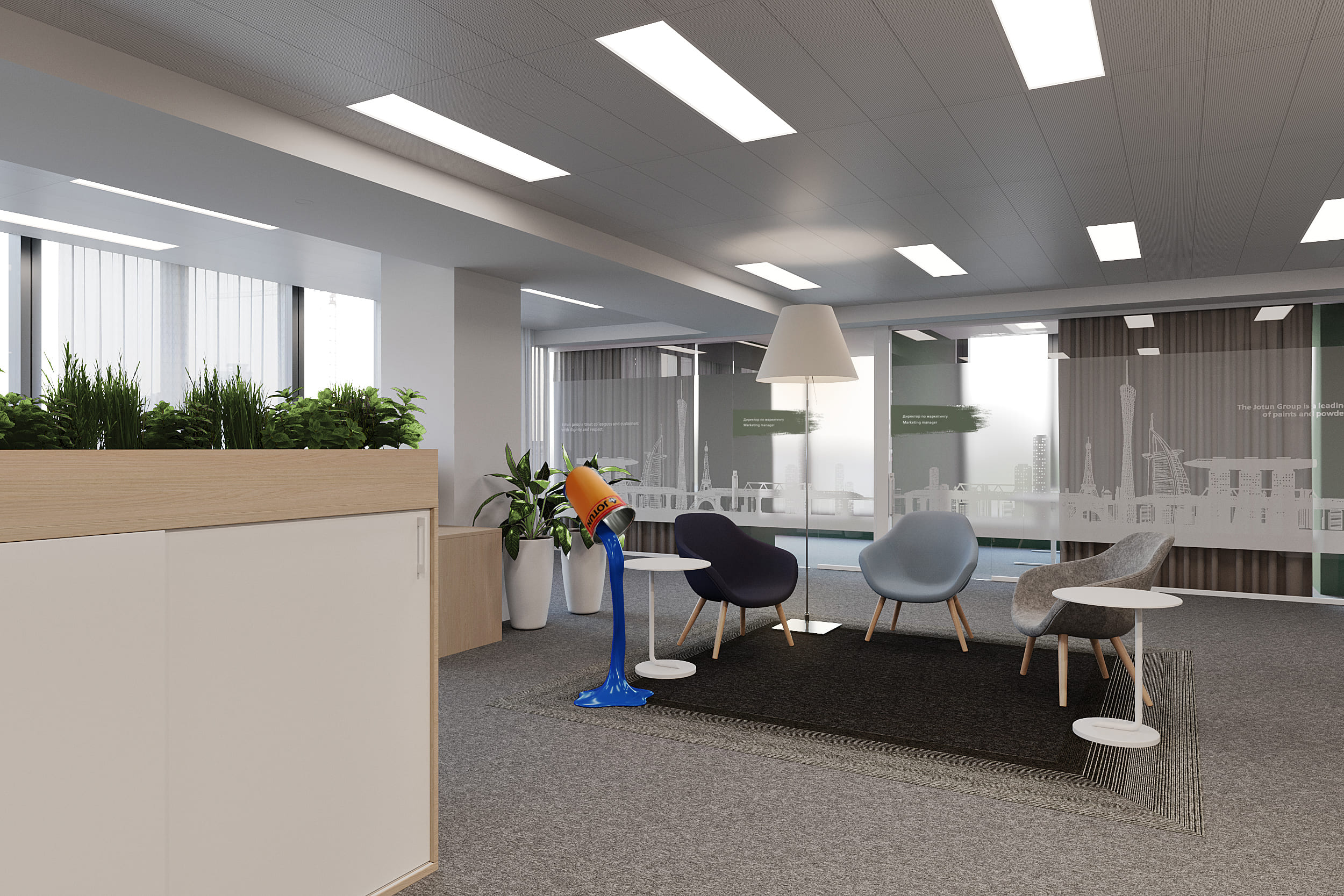 Так арт-объект мог бы выглядеть в интерьере офиса Так арт-объект мог бы выглядеть в интерьере офиса