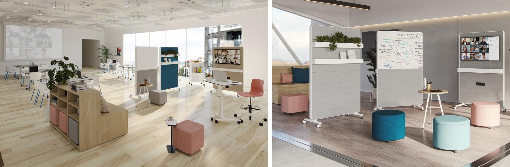 С помощью этой системы можно оборудовать помещение для обучения, рассчитанное на любое количество участников, и легко изменить его конфигурацию при необходимости С помощью этой системы можно оборудовать помещение для обучения, рассчитанное на любое количество участников, и легко изменить его конфигурацию при необходимости