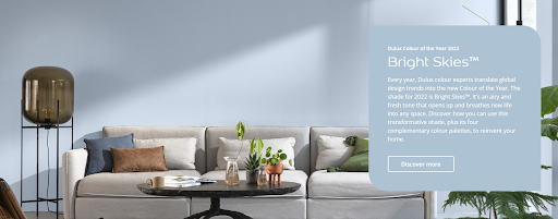 Цвет года по версии Dulux называется «Ясное небо» (Bright Skies). Цвет года по версии Dulux называется «Ясное небо» (Bright Skies).