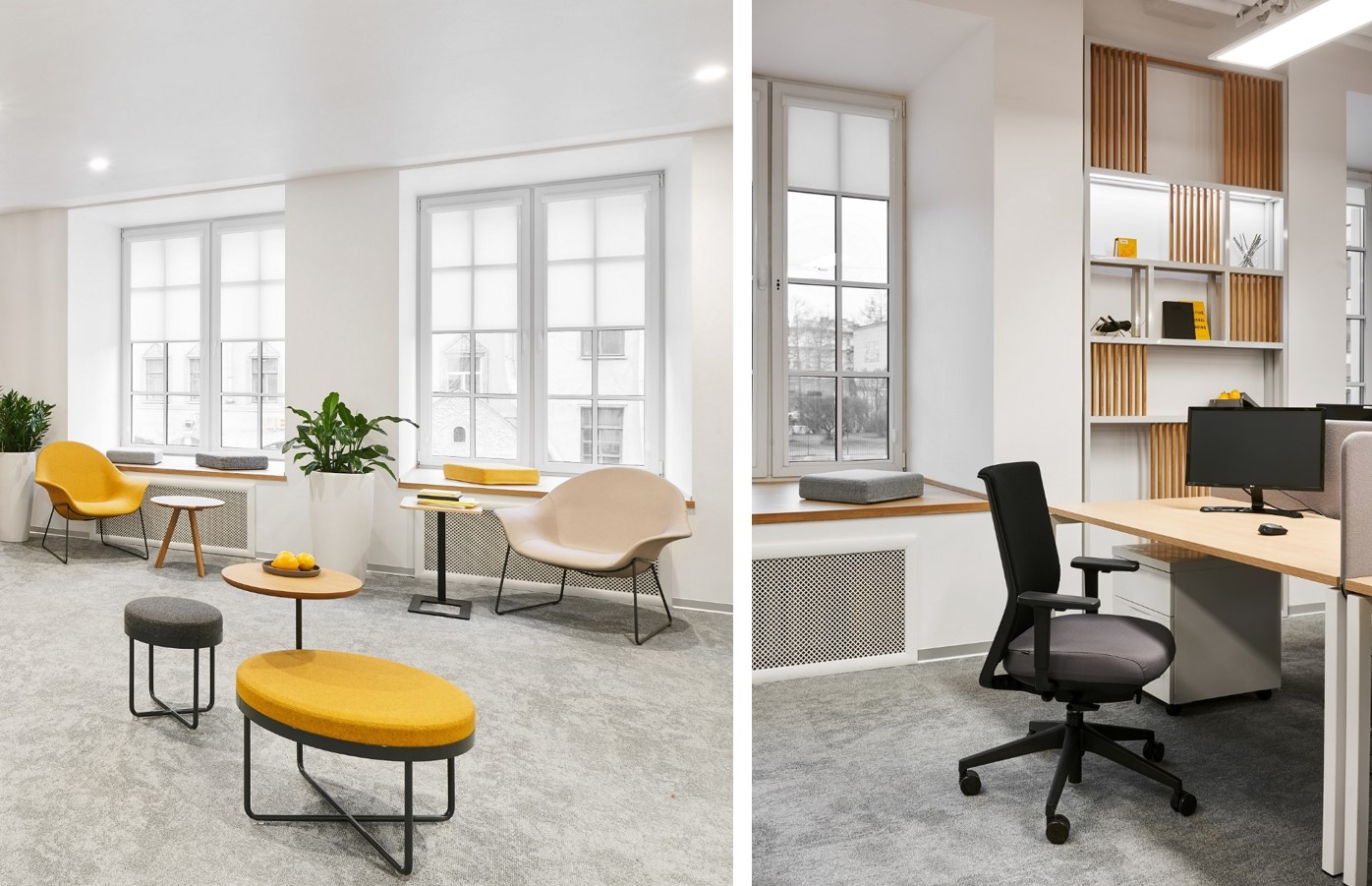 Решили нарастить небольшие короба, сделать широкие подоконники, которые можно использовать для сидения, и закрыть радиаторы декоративными щитами, изготовленными на заказ Решили нарастить небольшие короба, сделать широкие подоконники, которые можно использовать для сидения, и закрыть радиаторы декоративными щитами, изготовленными на заказ