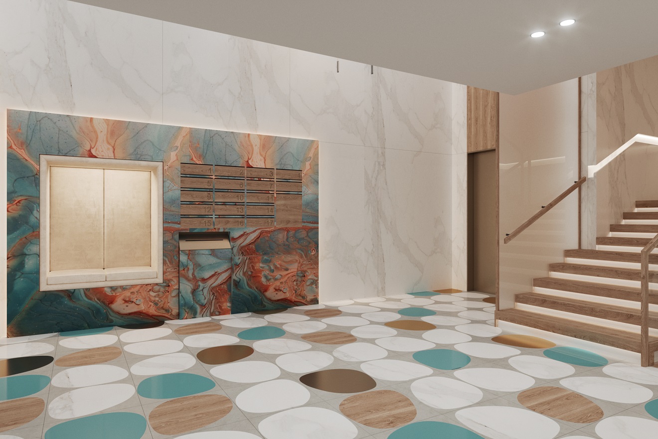 В элитном жилом комплексе «Мельцер Холл» предусмотрели ниши с мягкими сидениями В элитном жилом комплексе «Мельцер Холл» предусмотрели ниши с мягкими сидениями