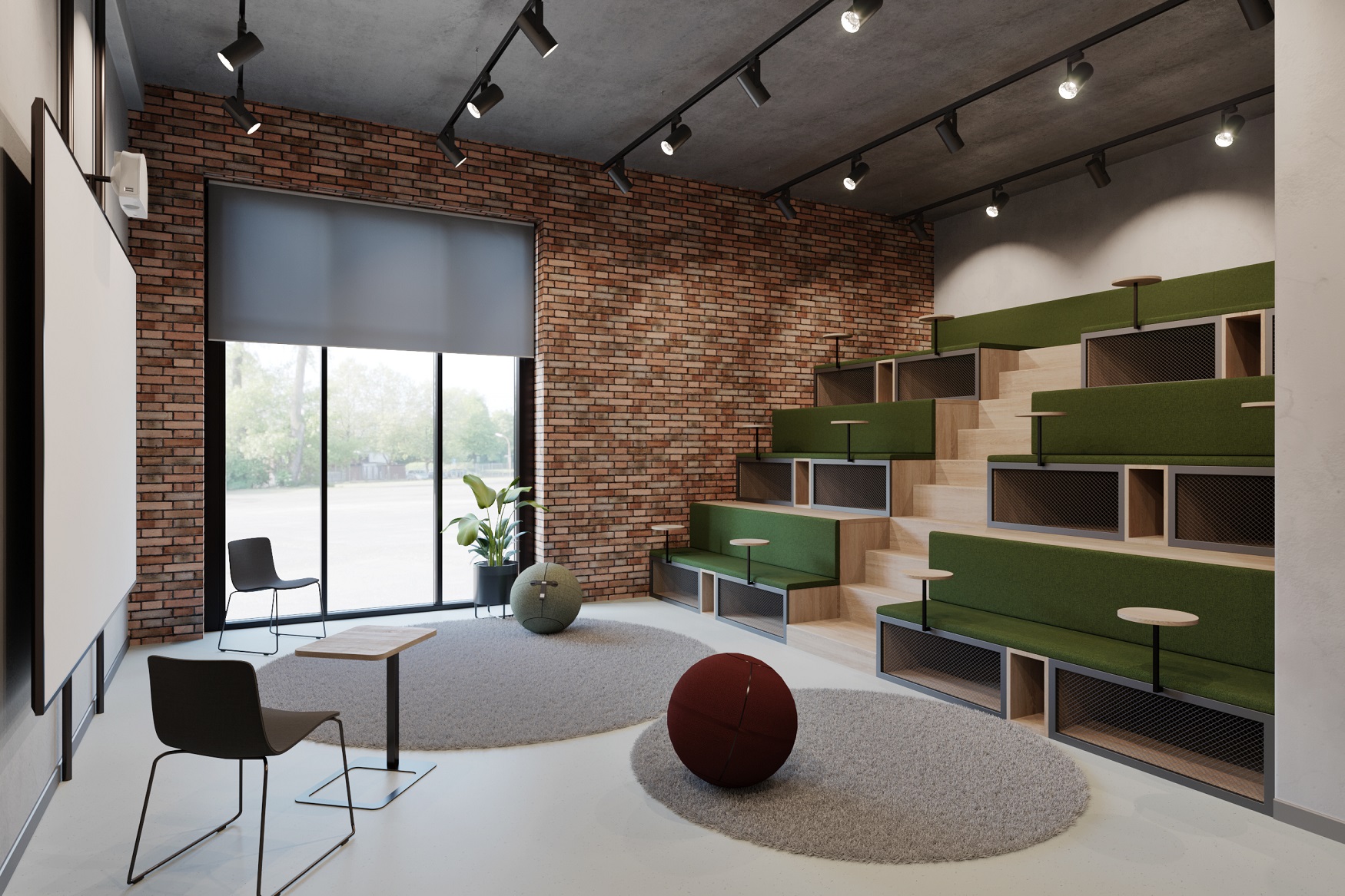 Конференц-зал с амфитеатром был задуман как место для проведения мероприятий разного формата: как обучающих, так и культурных Конференц-зал с амфитеатром был задуман как место для проведения мероприятий разного формата: как обучающих, так и культурных