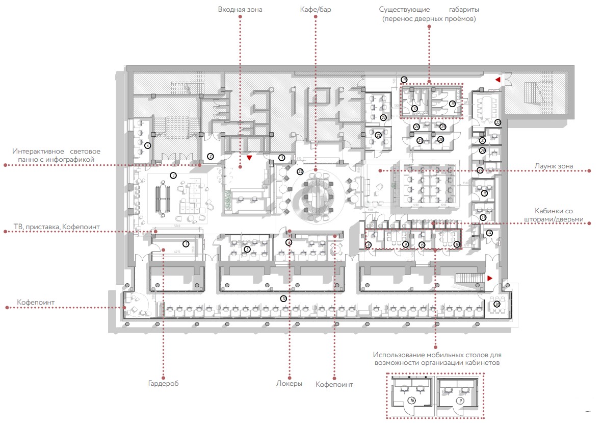 Проект третьего этажа коворкинг-пространства Проект третьего этажа коворкинг-пространства