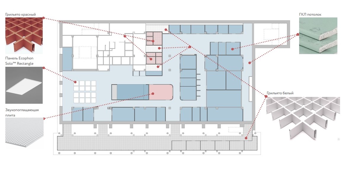 Какие материалы и оборудование использованы в проекте коворкинг-пространства KAZANSKAYA PAGE Какие материалы и оборудование использованы в проекте коворкинг-пространства KAZANSKAYA PAGE