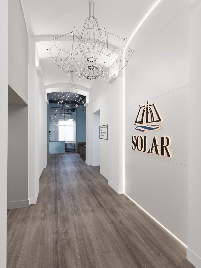 Оформление интерьера офиса морского агентства Solar - фото №1