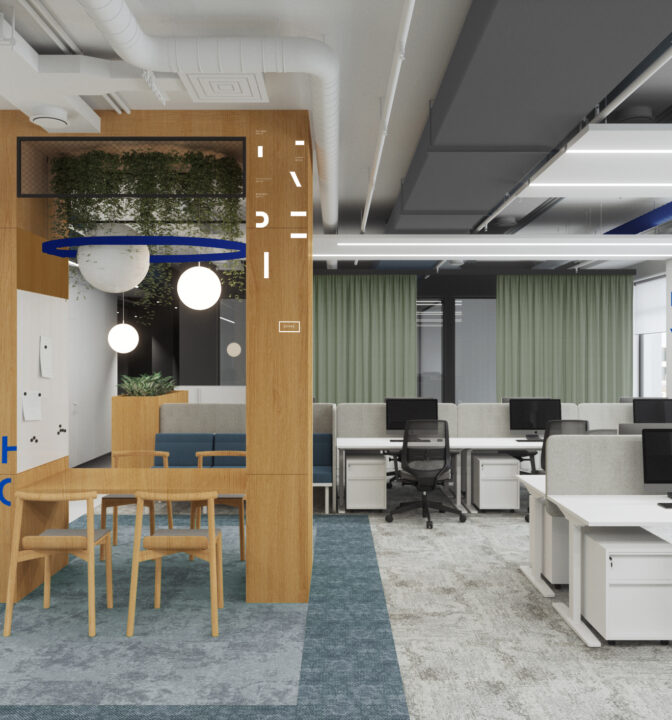 дизайн офиса для управляющей компании жилой недвижимостью Cosmoservice - фото №3