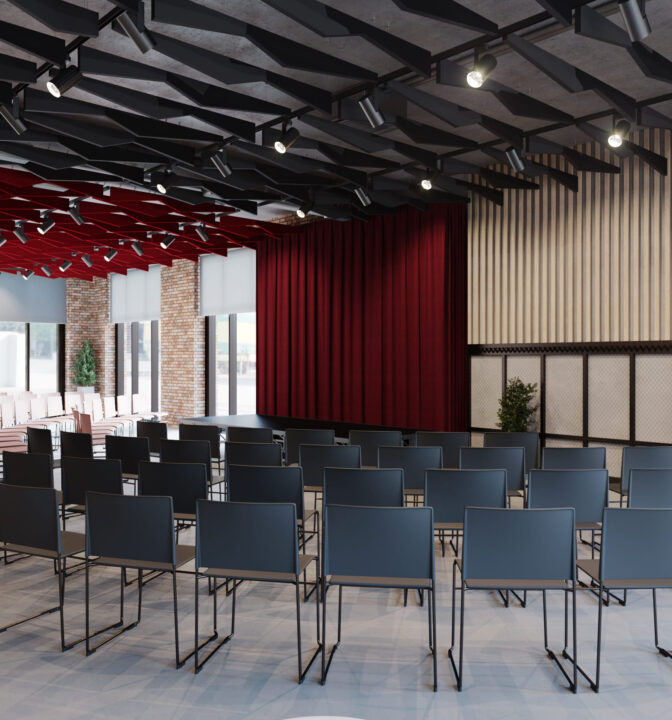 Designic | Design of a conference hall for the Docklands loft neighborhood Дизайн-проект конференц-зала для лофт-квартала Docklands - фото №7