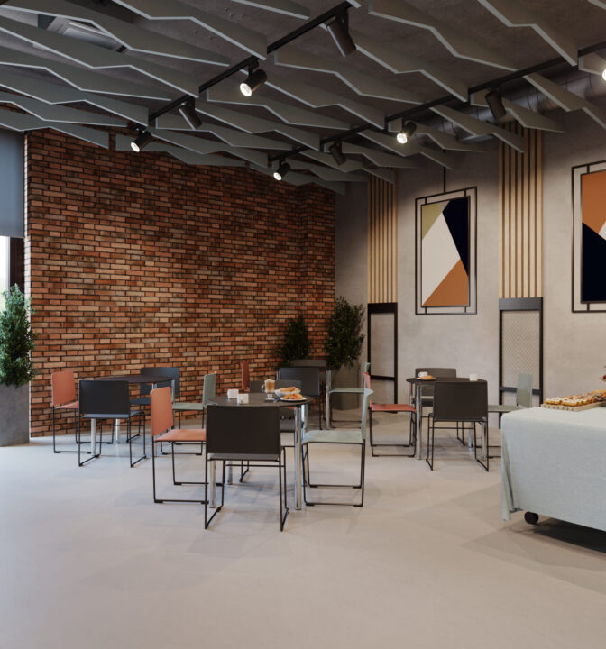 Designic | Design of a conference hall for the Docklands loft neighborhood Дизайн-проект конференц-зала для лофт-квартала Docklands - фото №4