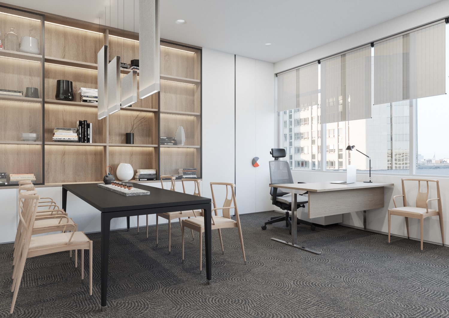 Дизайн интерьеров офиса дистанционно для Element Group Oy Shanghai - фото №2
