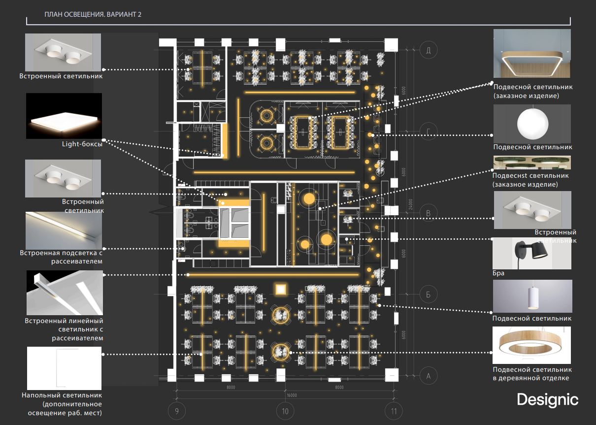 Мы насытили проект разнообразным освещением: встроенными светильниками, декоративными лампами, торшерами и бра Мы насытили проект разнообразным освещением: встроенными светильниками, декоративными лампами, торшерами и бра
