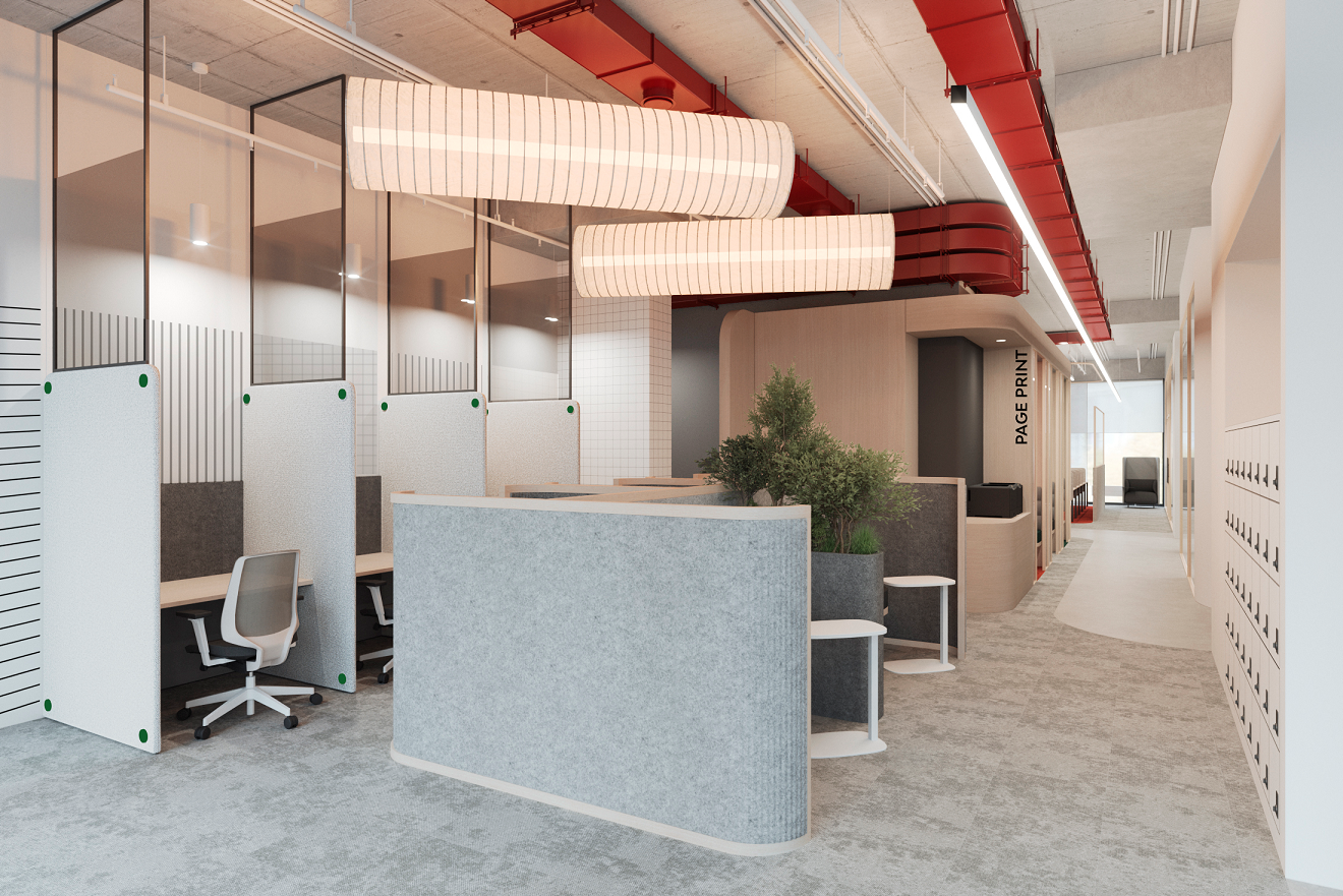 не располагаем по соседству с рабочими зонами потенциальные источники шума: кофепоинты, принтерные, конференц-залы не располагаем по соседству с рабочими зонами потенциальные источники шума: кофепоинты, принтерные, конференц-залы