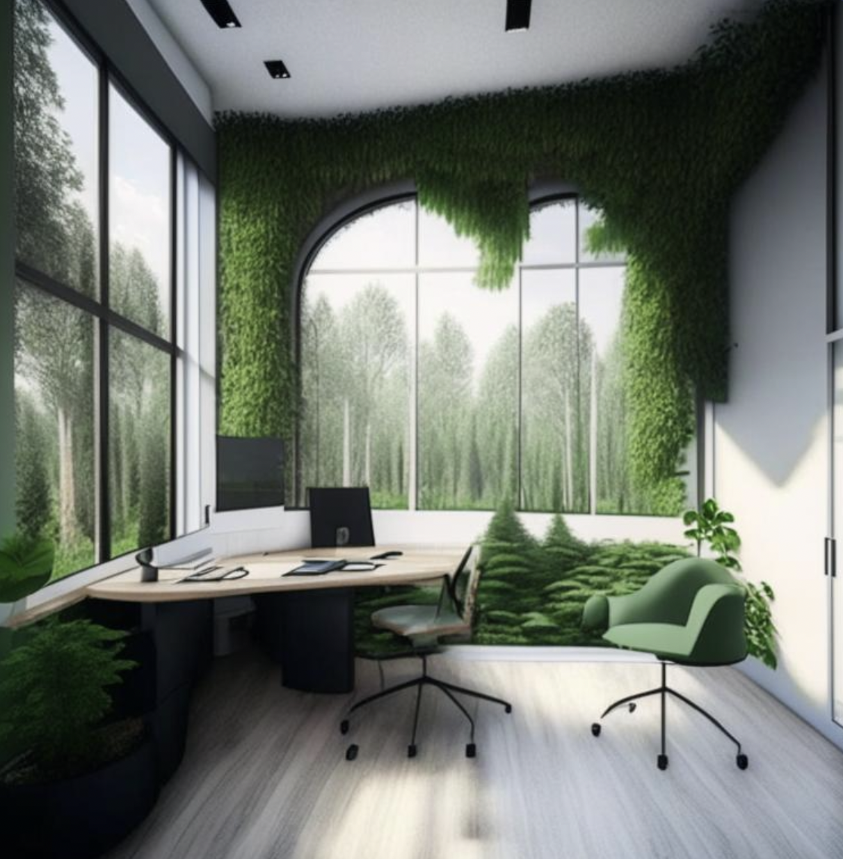 Такой дизайн интерьера офиса получился с помощью нейросети Kandinsky 2.1 Такой дизайн интерьера офиса получился с помощью нейросети Kandinsky 2.1