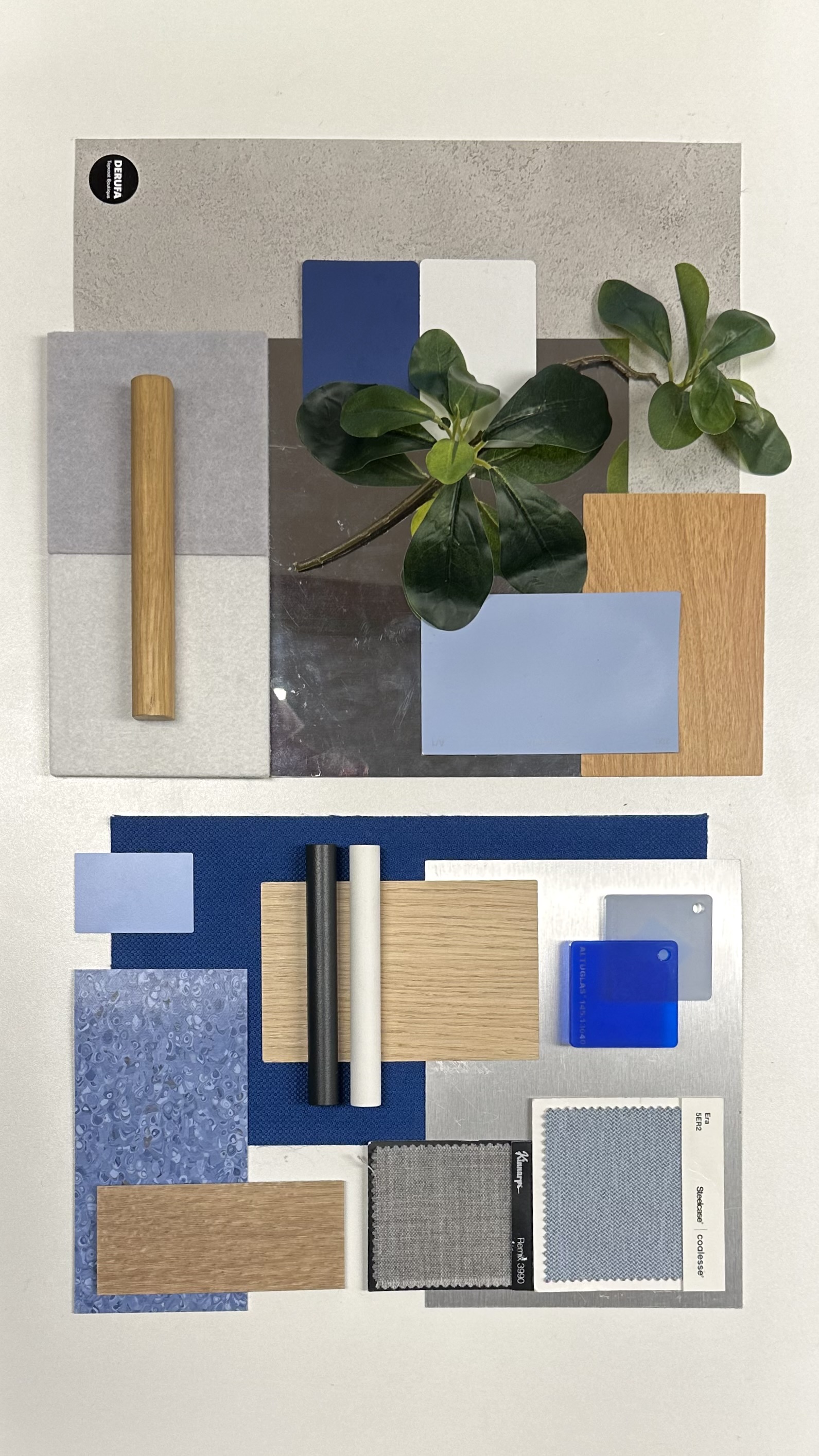 На финальным этапе разработки визуализаций проекта дизайнер собирает сэмпл-борды — набор реальных образцов материалов отделки и мебели На финальным этапе разработки визуализаций проекта дизайнер собирает сэмпл-борды — набор реальных образцов материалов отделки и мебели