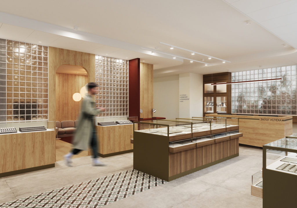 Дизайн-проект интерьера комиссионного магазина и ломбарда «Залог Успеха» - фото №1
