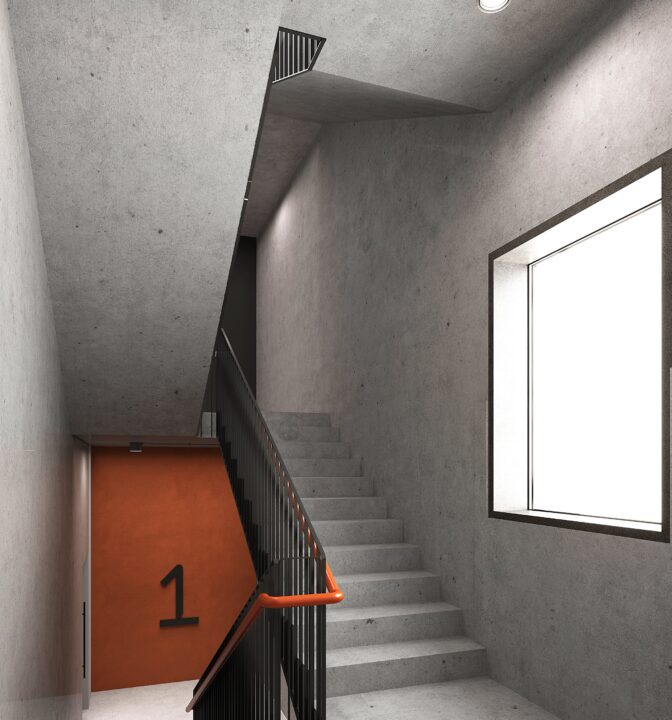 Дизайн мест общего пользования дома «Регенбоген» - фото №11