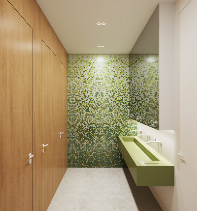 Нестандартный дизайн офиса продаж для застройщика «Унистрой» - фото №12