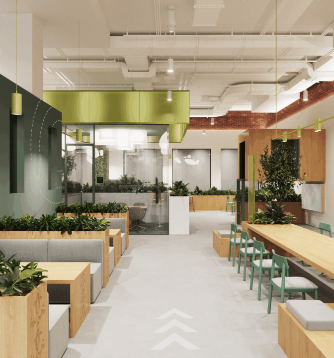 Нестандартный дизайн офиса продаж для застройщика «Унистрой» - фото №11