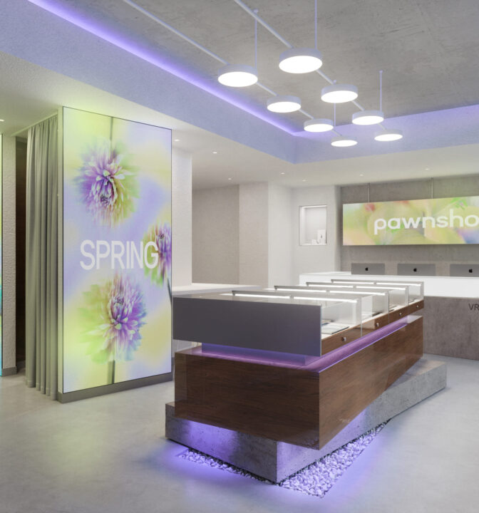 Творческий дизайн-проект ювелирного магазина VRT - фото №1