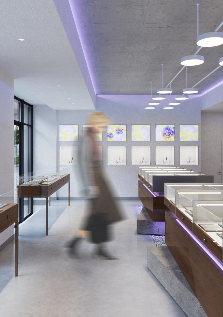 Творческий дизайн-проект ювелирного магазина VRT - фото №4