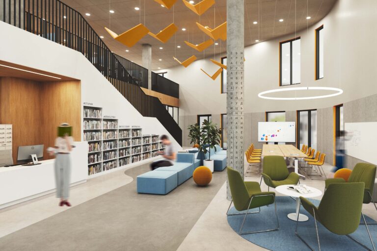 Интерьер современной школы