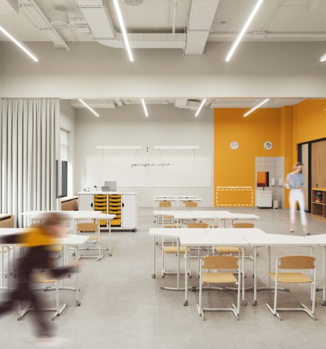 Интерьер современной школы